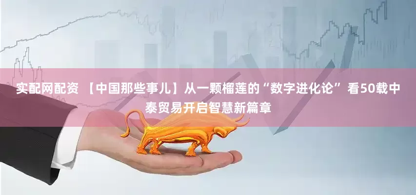 实配网配资 【中国那些事儿】从一颗榴莲的“数字进化论” 看50载中泰贸易开启智慧新篇章