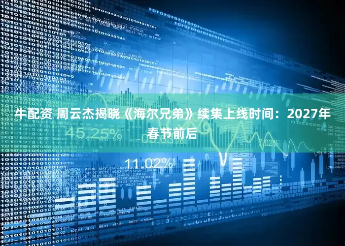牛配资 周云杰揭晓《海尔兄弟》续集上线时间：2027年春节前后